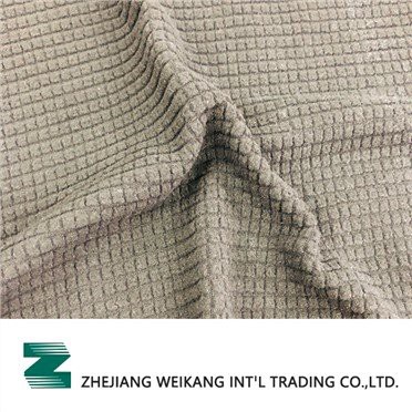 Poly Spandex Jacquard Børstet Grid Fleece